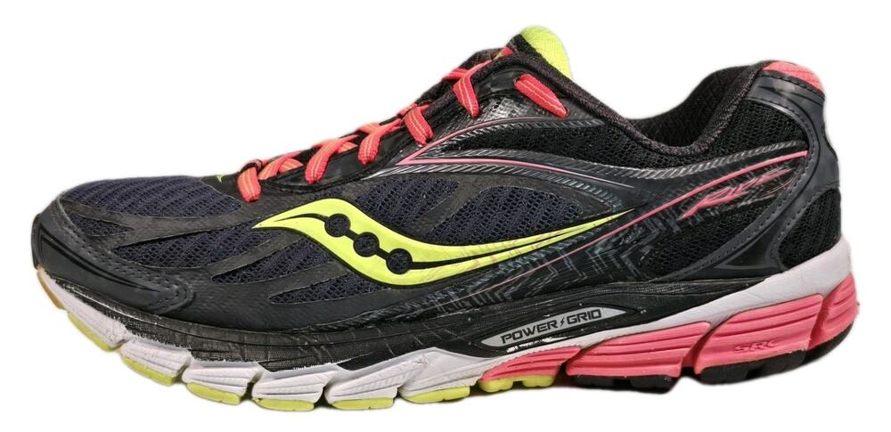 Saucony Ride 8 Women's Running Shoes Black Neon Yellow & Orange Size 10 S10273-4
